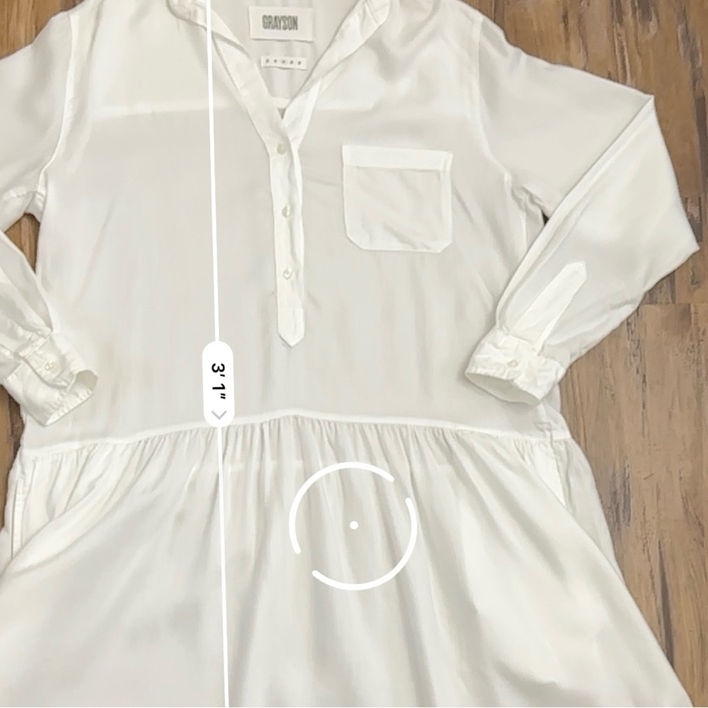 Grayson by Frank & Eileen Changemaker White Shirt Dress
Size 03 - Picture 9 of 10